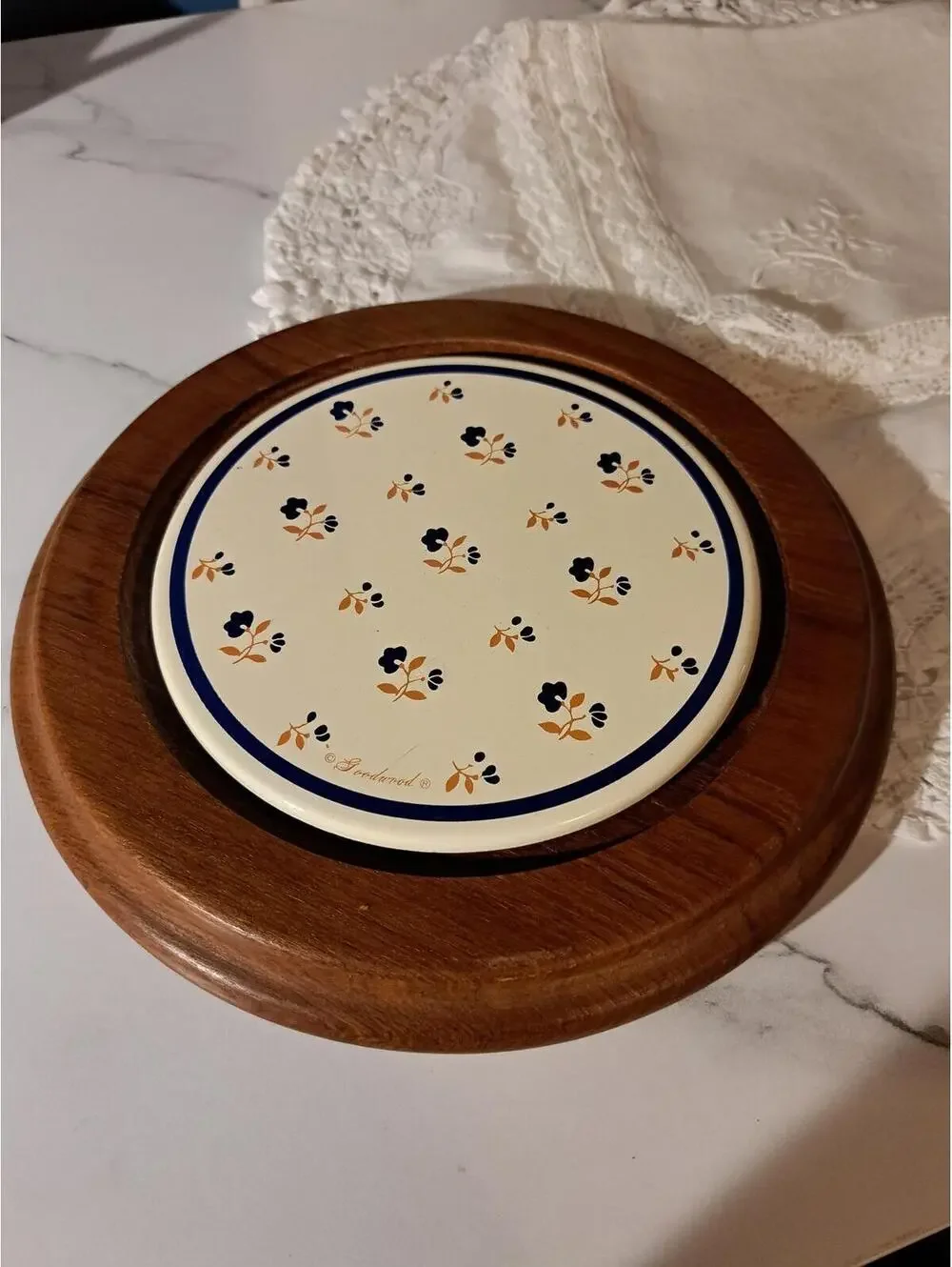 Vintage Goodwood Teak Cheese Cutting/Serving Board or Trivet, 9